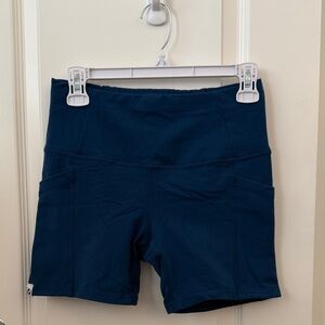 Oiselle Pocket Jogger 5.25” shorts 6 teal